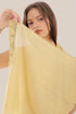 Embroidered light cotton voile scarf